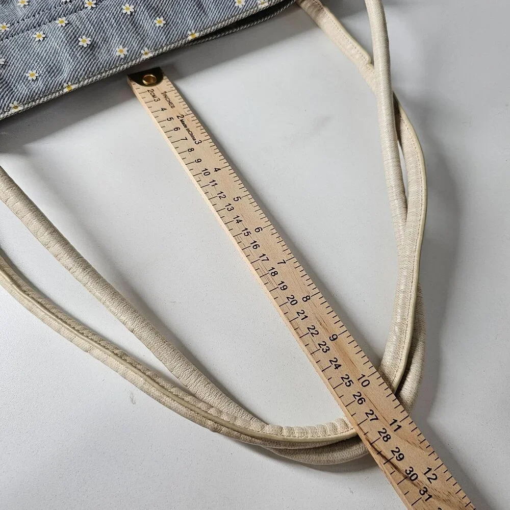 Hammitt Benjamin Daisy Print‎ Tote Bag Los Denim & Clear PVC Los Angeles